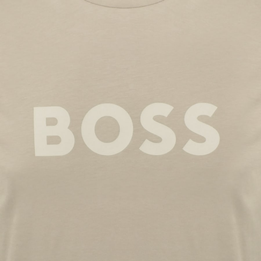 Image number 3 for BOSS Beachwear Logo T Shirt Light Beige