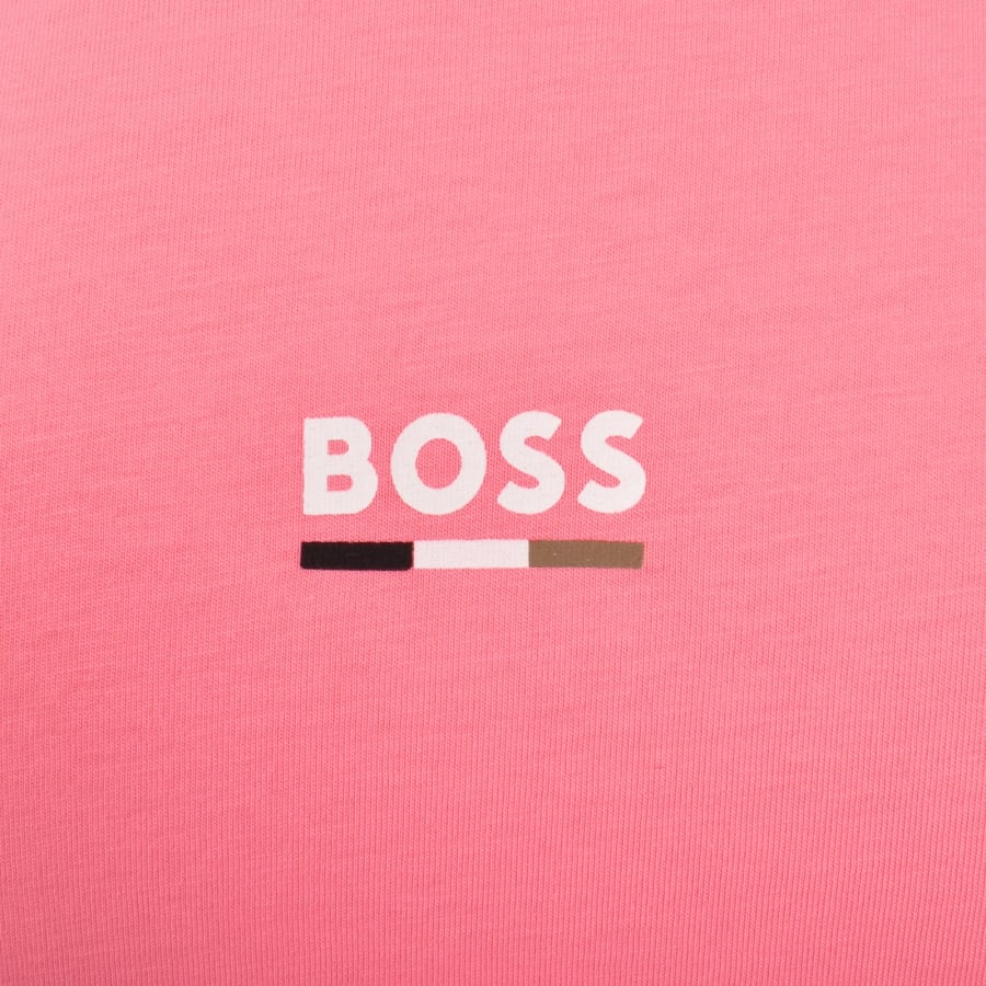 Image number 3 for BOSS Slim Fit Beach T Shirt Pink