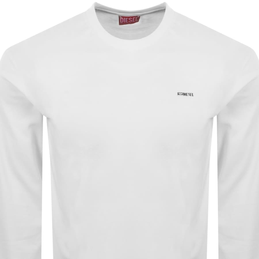 Image number 2 for Diesel T Miegor Long Sleeve T Shirt White