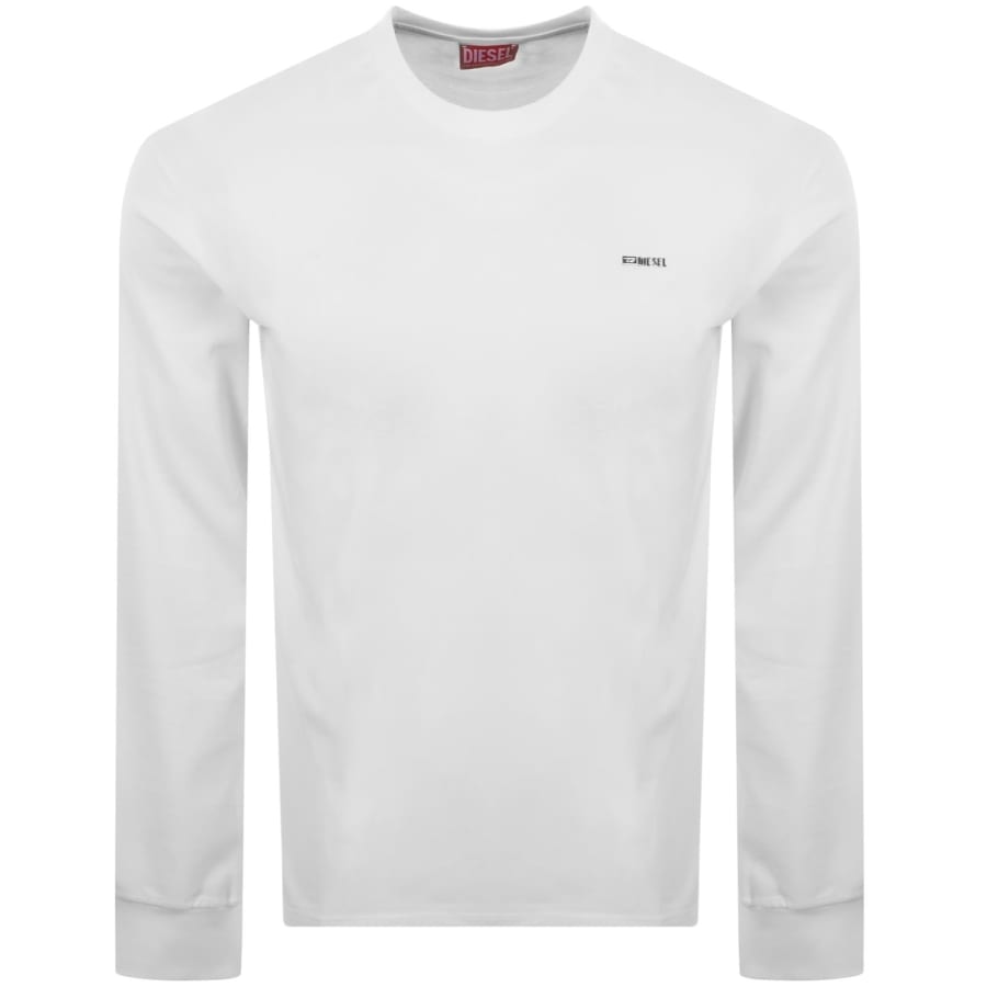 Image number 1 for Diesel T Miegor Long Sleeve T Shirt White