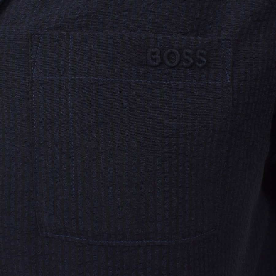 Image number 3 for BOSS Relax Beach Shirt Navy