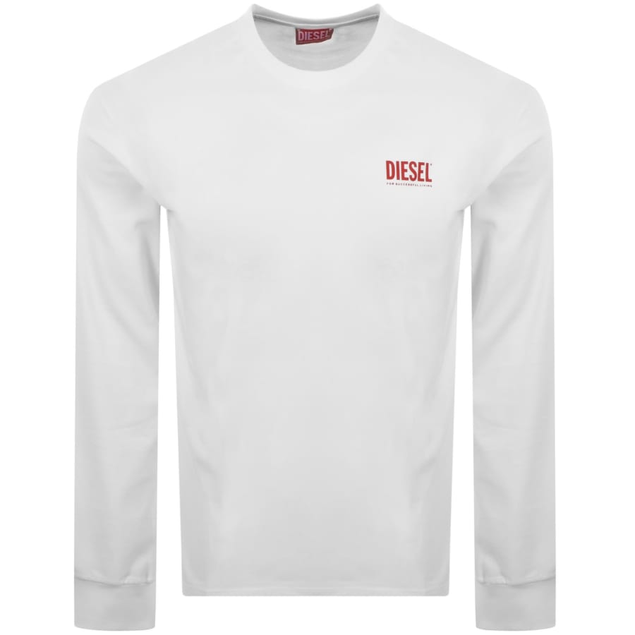 Image number 2 for Diesel T Boxt Long Sleeve T Shirt White