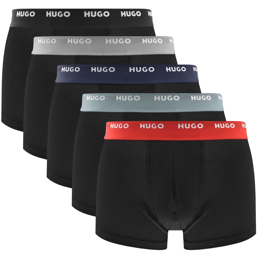 Image number 1 for HUGO 5 Pack Trunks Black