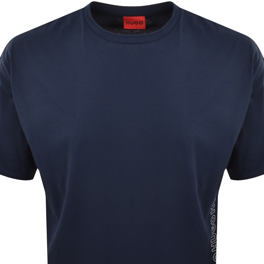 Image number 2 for HUGO Tiki Beach T Shirt Navy