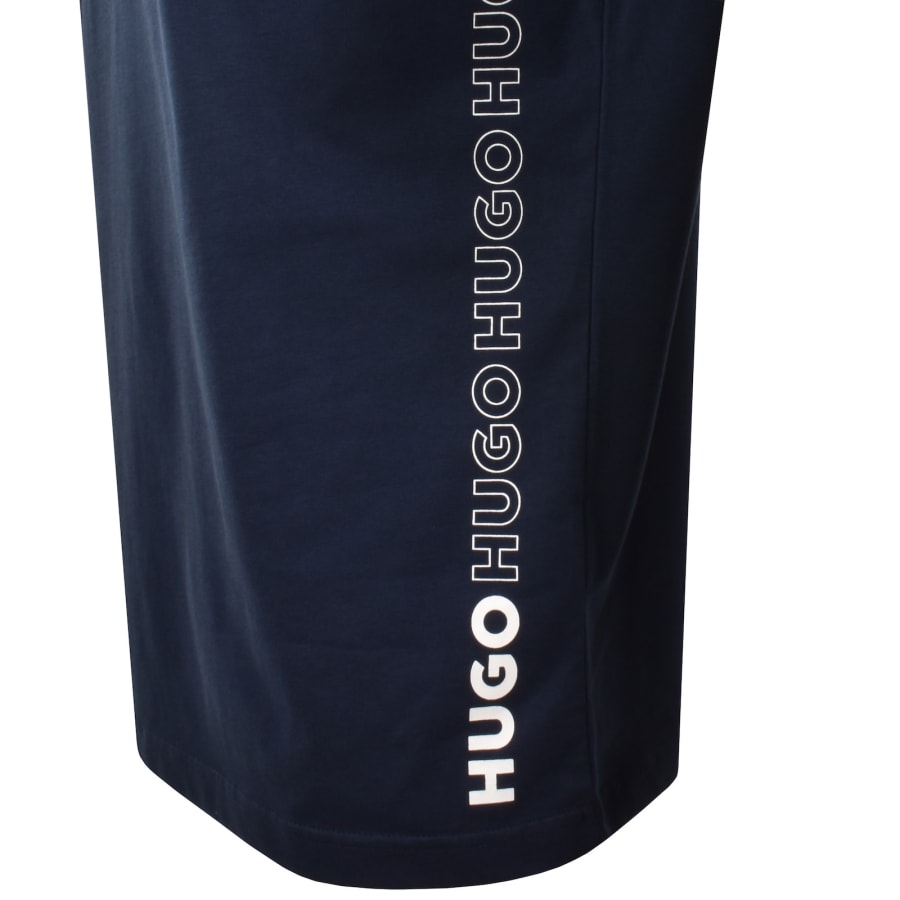 Image number 3 for HUGO Tiki Beach T Shirt Navy