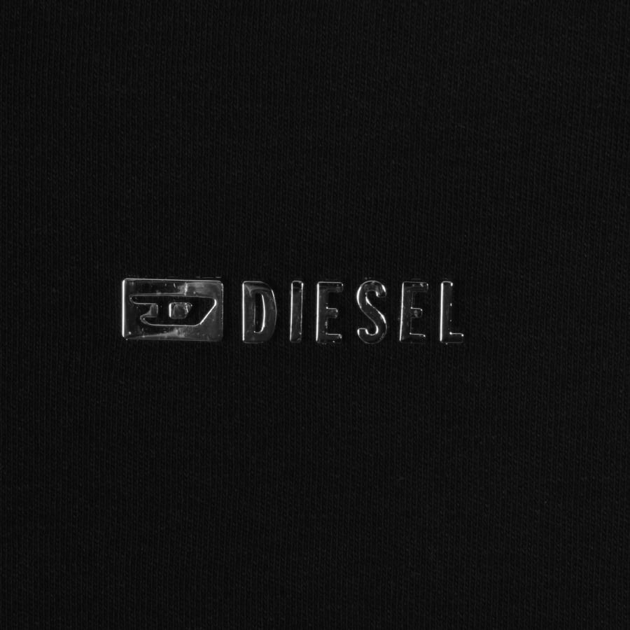 Image number 3 for Diesel T Bill Hooded Long Sleeve T Shirt Black