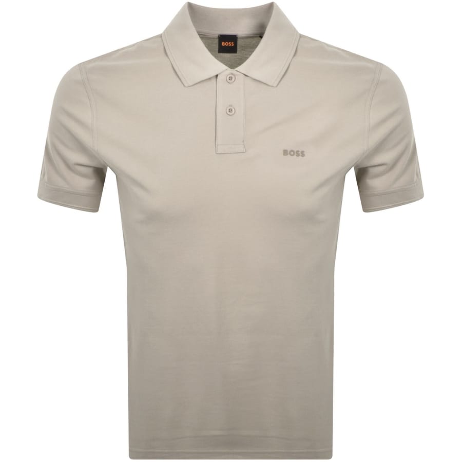 Image number 1 for BOSS Prime Polo T Shirt Grey