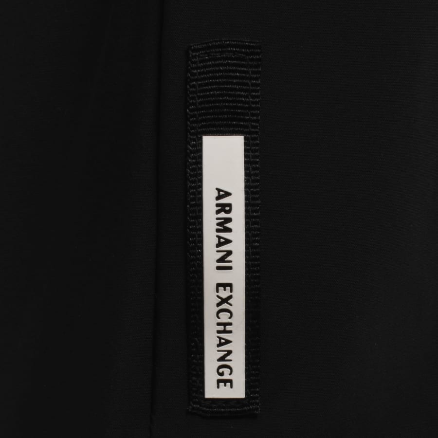Image number 3 for Armani Exchange Nylon Overshirt Black