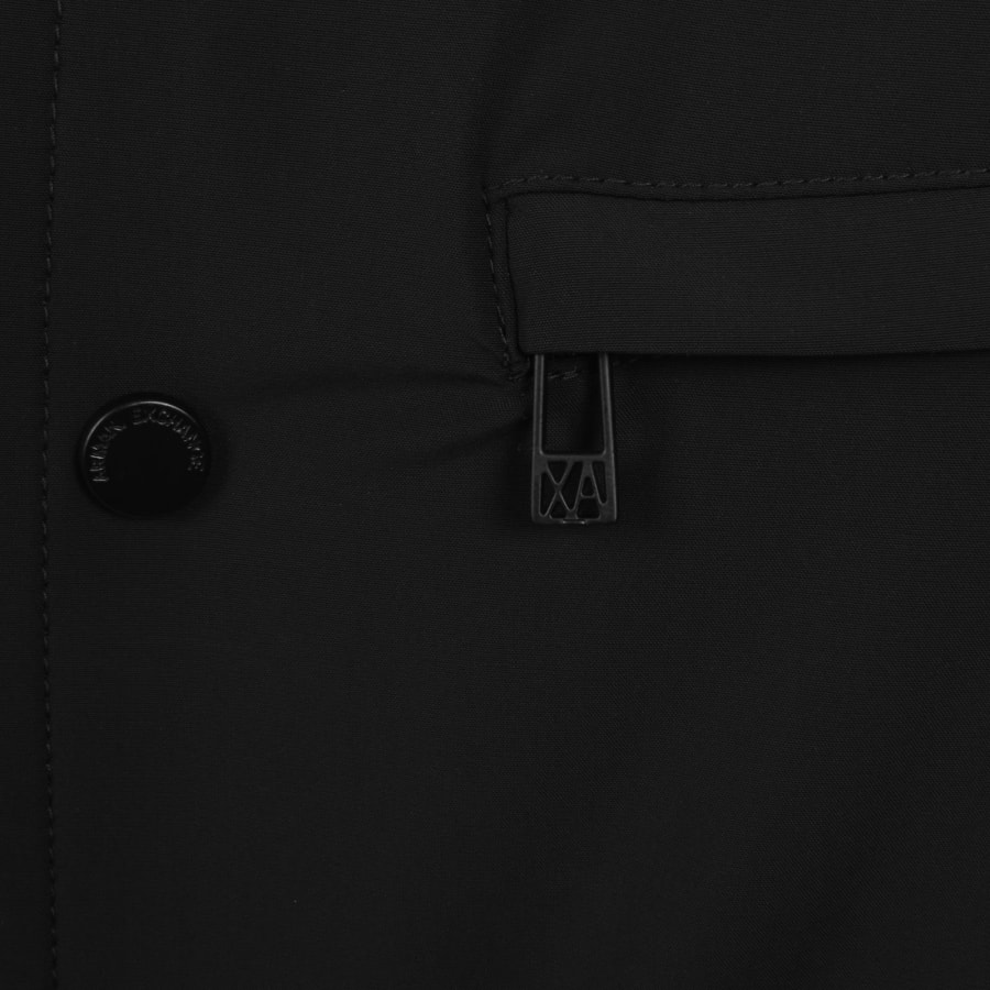 Image number 4 for Armani Exchange Nylon Overshirt Black