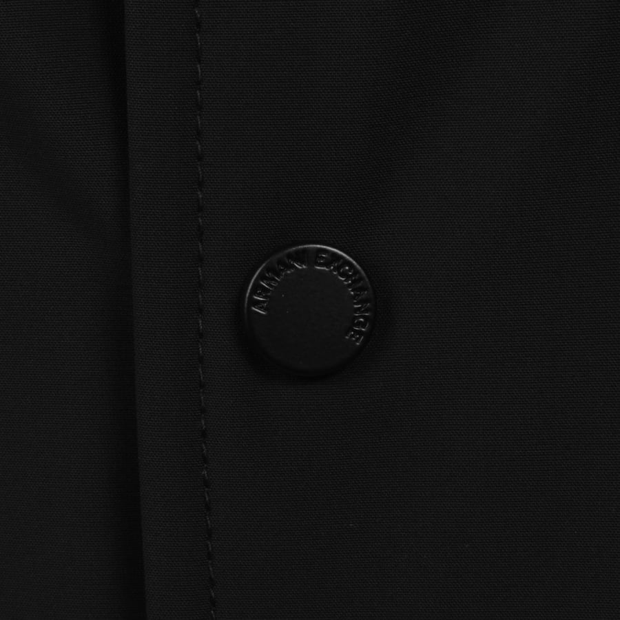 Image number 5 for Armani Exchange Nylon Overshirt Black