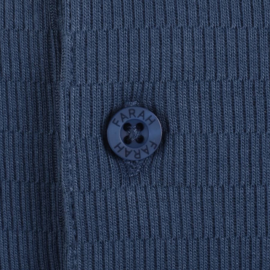 Image number 4 for Farah Clement Textured Polo Aegean Blue