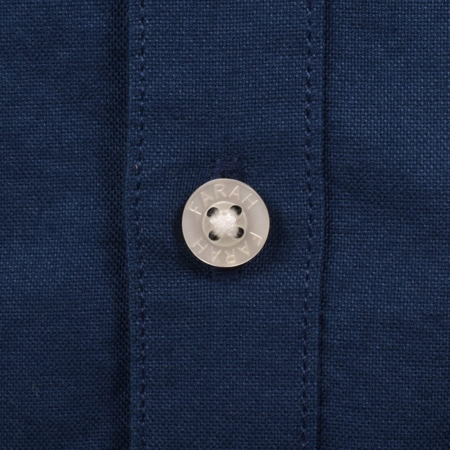 Image number 4 for Farah Brewer Slim Fit Shirt Aegean Blue
