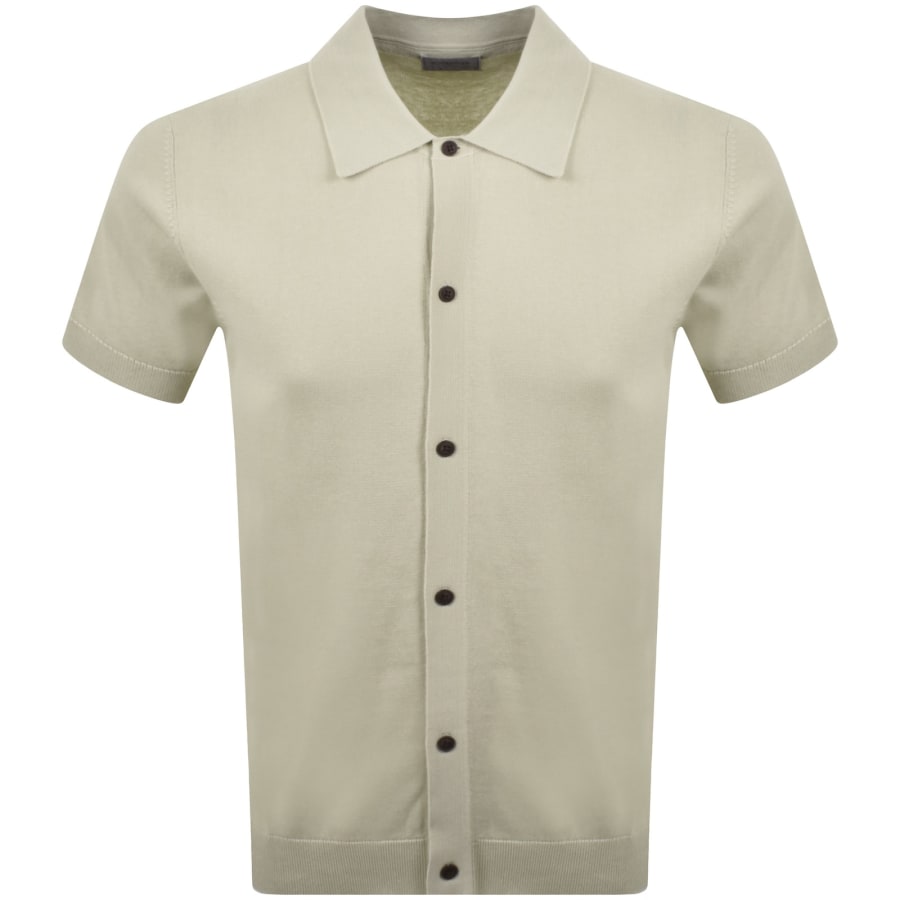 Image number 1 for Farah Poplar Knitted Polo Shirt Soft Green
