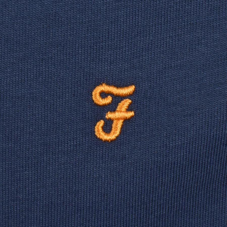 Image number 3 for Farah Danny Regular Fit T Shirt Aegean Blue