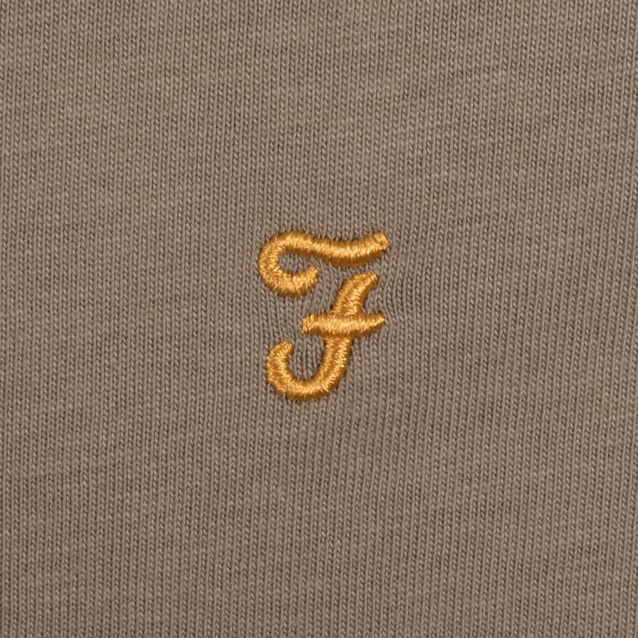 Image number 3 for Farah Danny Regular Fit T Shirt Stone Grey