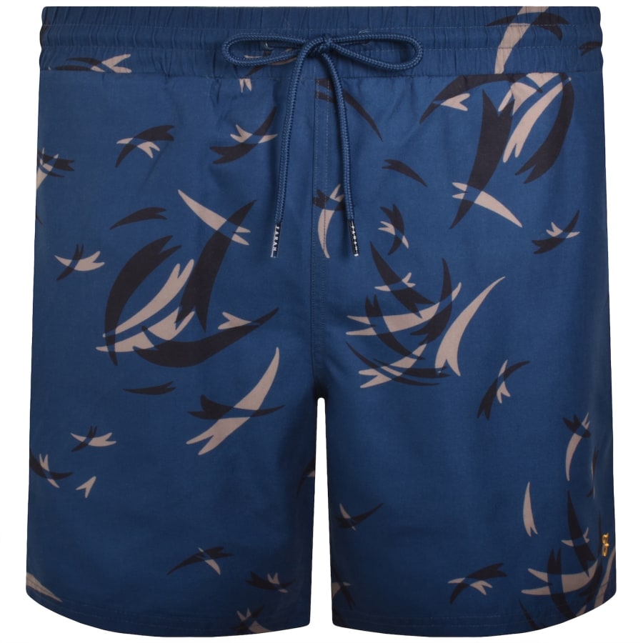Image number 2 for Farah Colbert Arrow Print Swim Shorts Blue