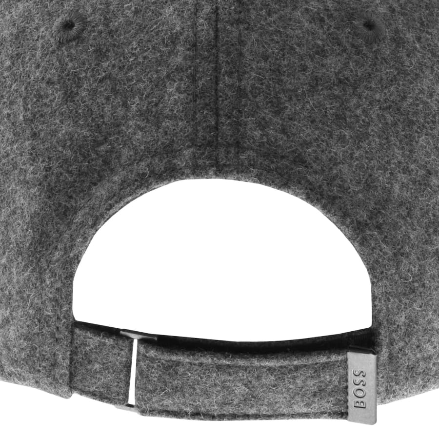Image number 3 for BOSS Derrel Wool Cap Dark Grey