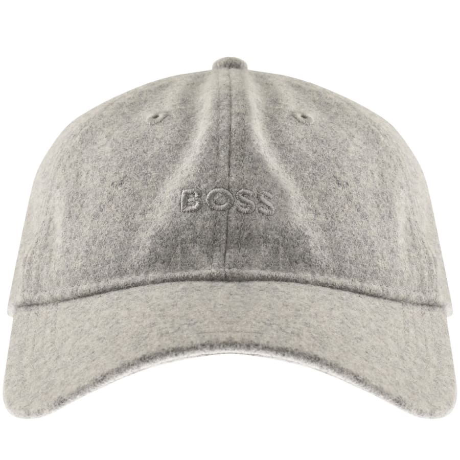 Image number 1 for BOSS Derrel Wool Cap Light Grey