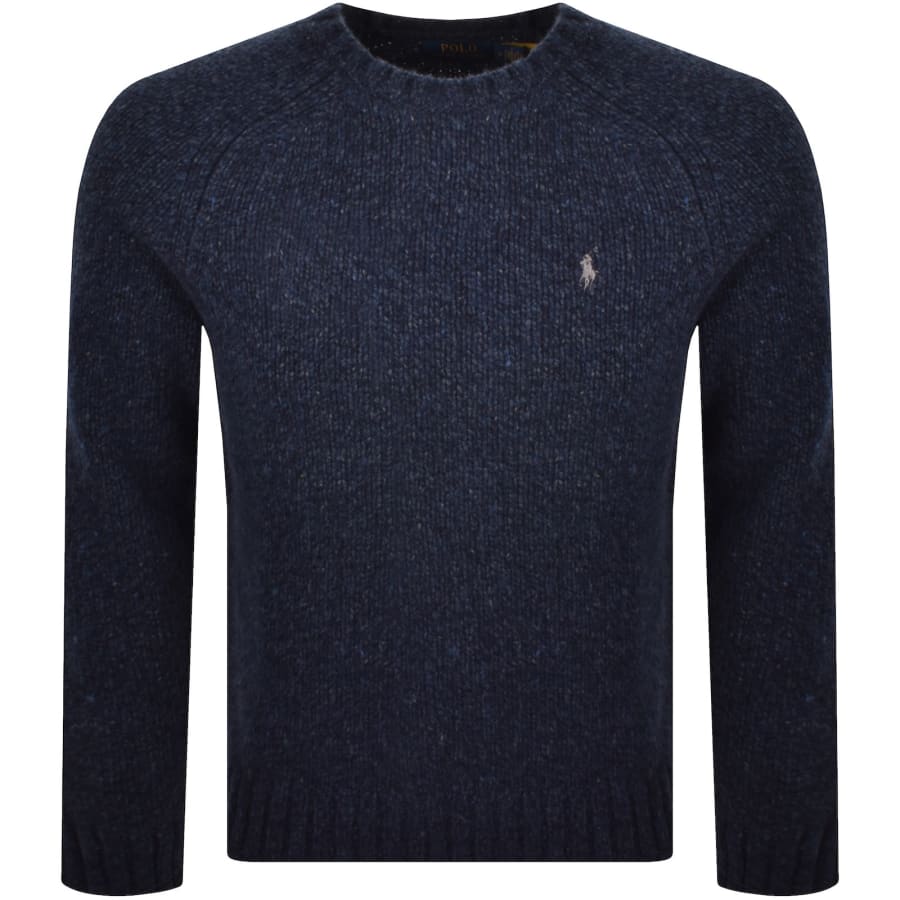 Image number 1 for Ralph Lauren Wool Blend Knit Jumper Navy
