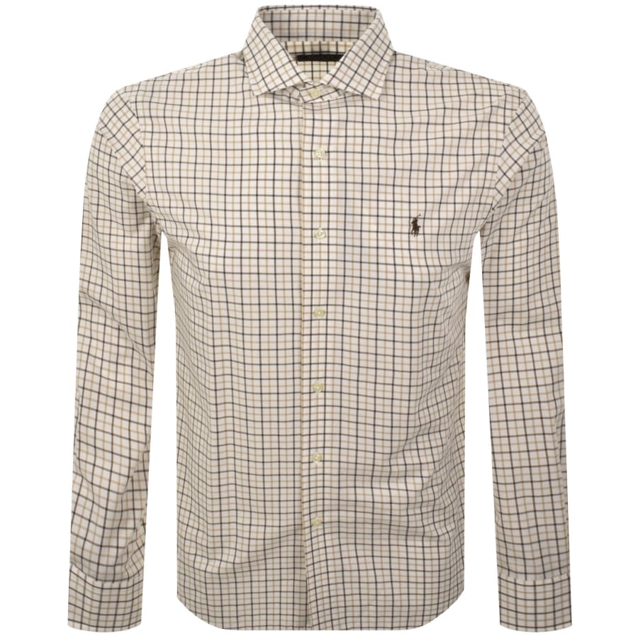 Image number 1 for Ralph Lauren Long Sleeved Shirt Brown