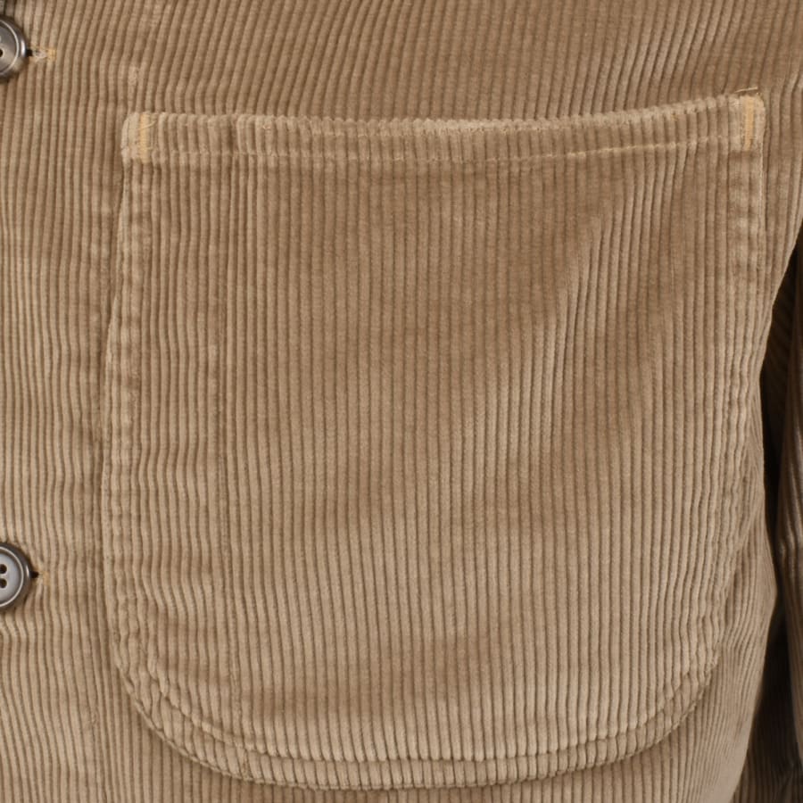 Image number 3 for Ralph Lauren Corduroy Overshirt Brown