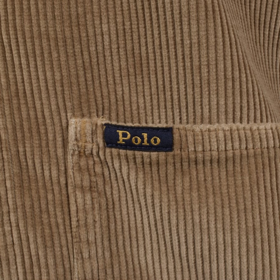 Image number 4 for Ralph Lauren Corduroy Overshirt Brown