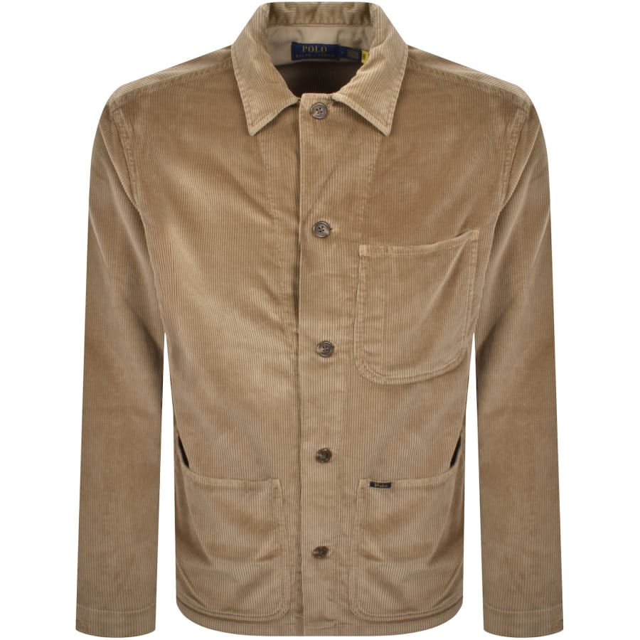 Image number 1 for Ralph Lauren Corduroy Overshirt Brown