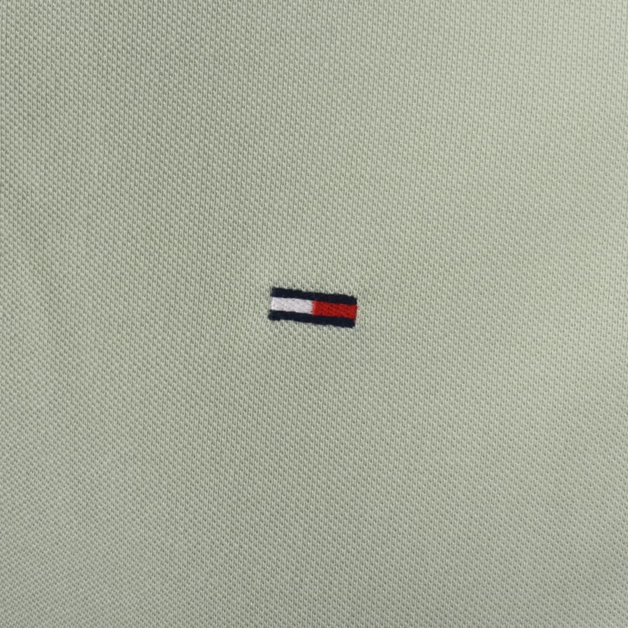 Image number 3 for Tommy Jeans Tipped Polo Shirt Green