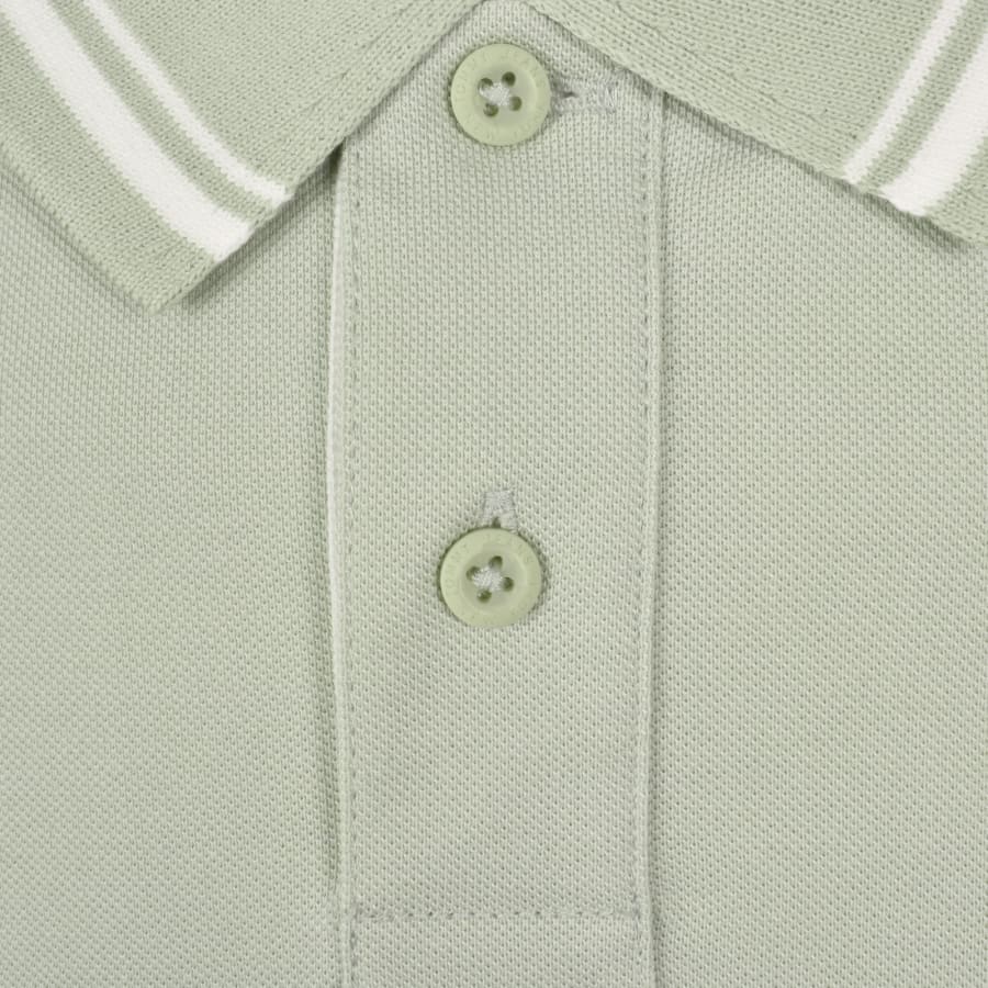 Image number 4 for Tommy Jeans Tipped Polo Shirt Green