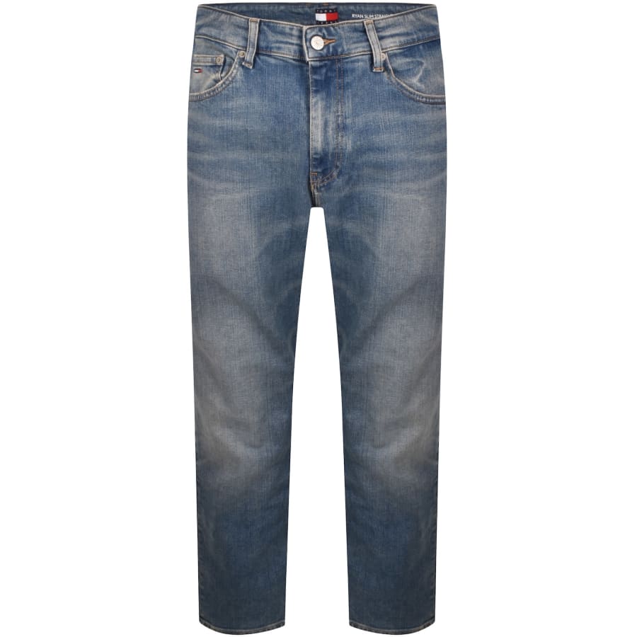 Image number 2 for Tommy Jeans Ryan Slim Fit Straight Jeans Blue