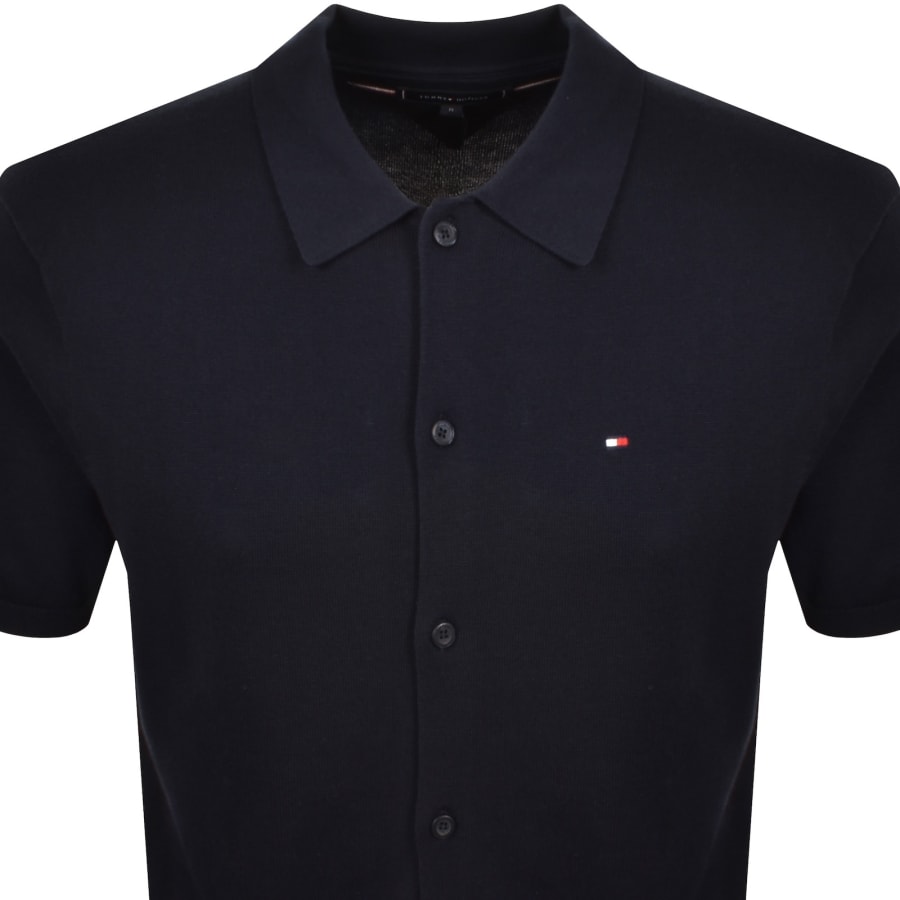 Image number 2 for Tommy Hilfiger Knitted Shirt Navy