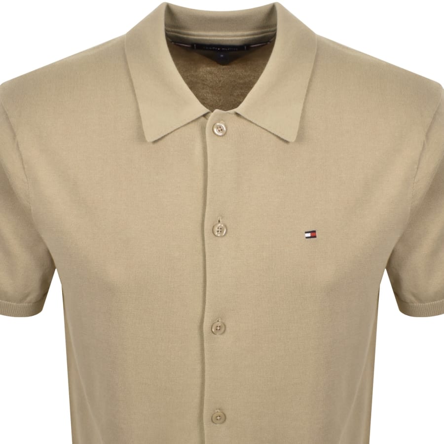 Image number 2 for Tommy Hilfiger Knitted Shirt Beige