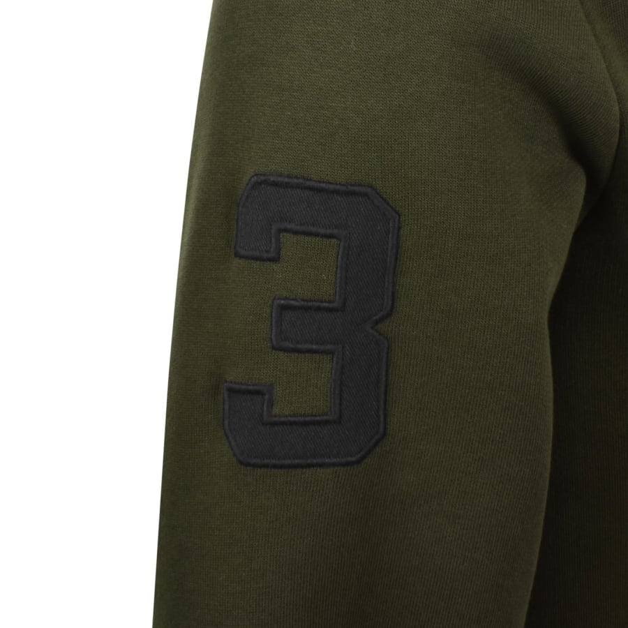 Image number 5 for Ralph Lauren Embroidered Logo Hoodie Green