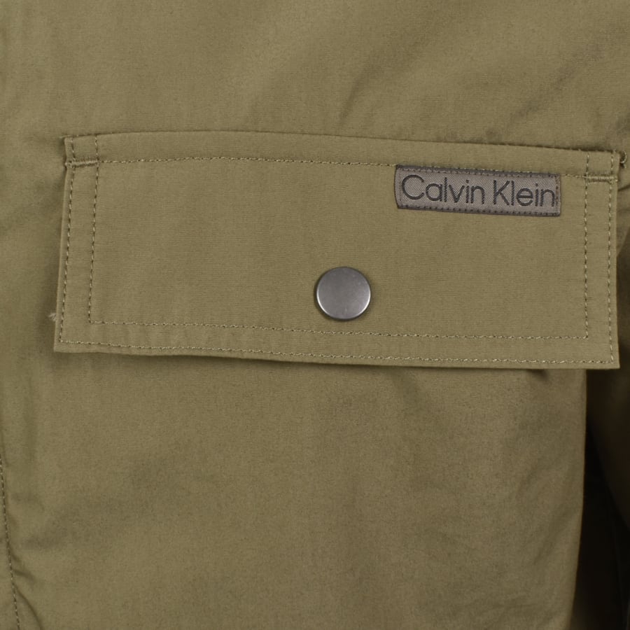 Image number 3 for Calvin Klein Jeans Overshirt Capers Green