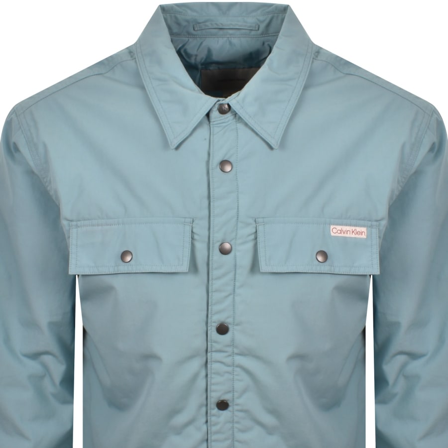 Image number 2 for Calvin Klein Jeans Overshirt Stone Blue