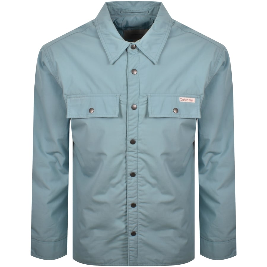 Image number 1 for Calvin Klein Jeans Overshirt Stone Blue