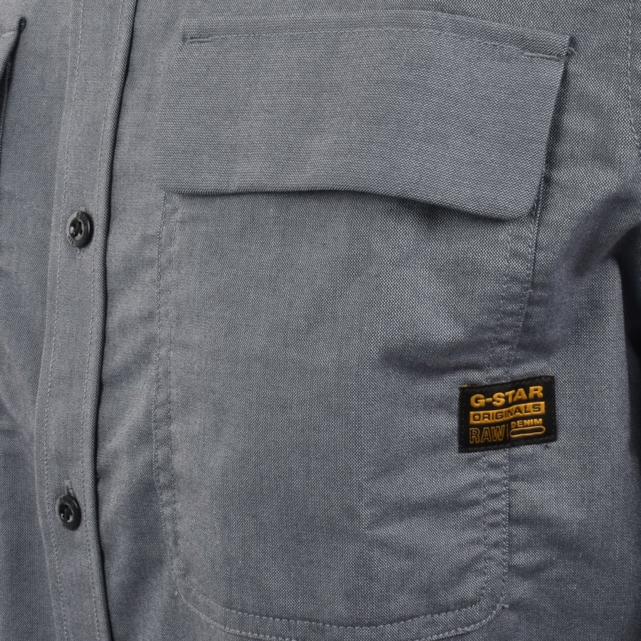 Image number 4 for G-Star CPO Long Sleeve Shirt Ash Blue