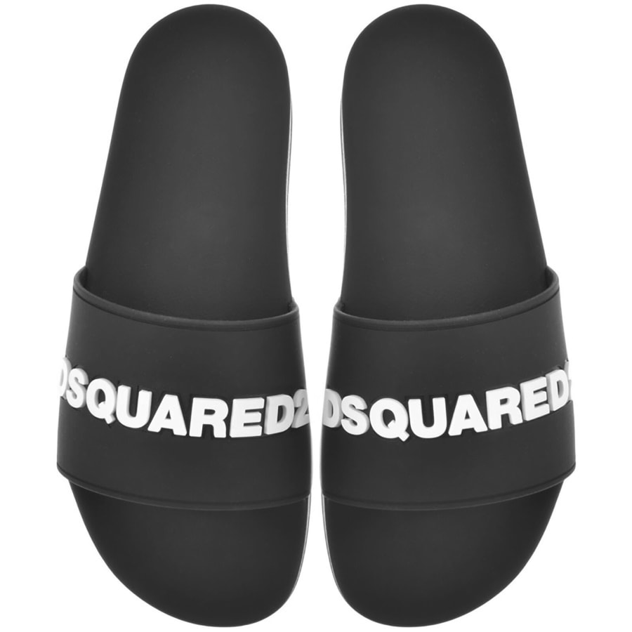 Image number 1 for DSQUARED2 Logo Sliders Black