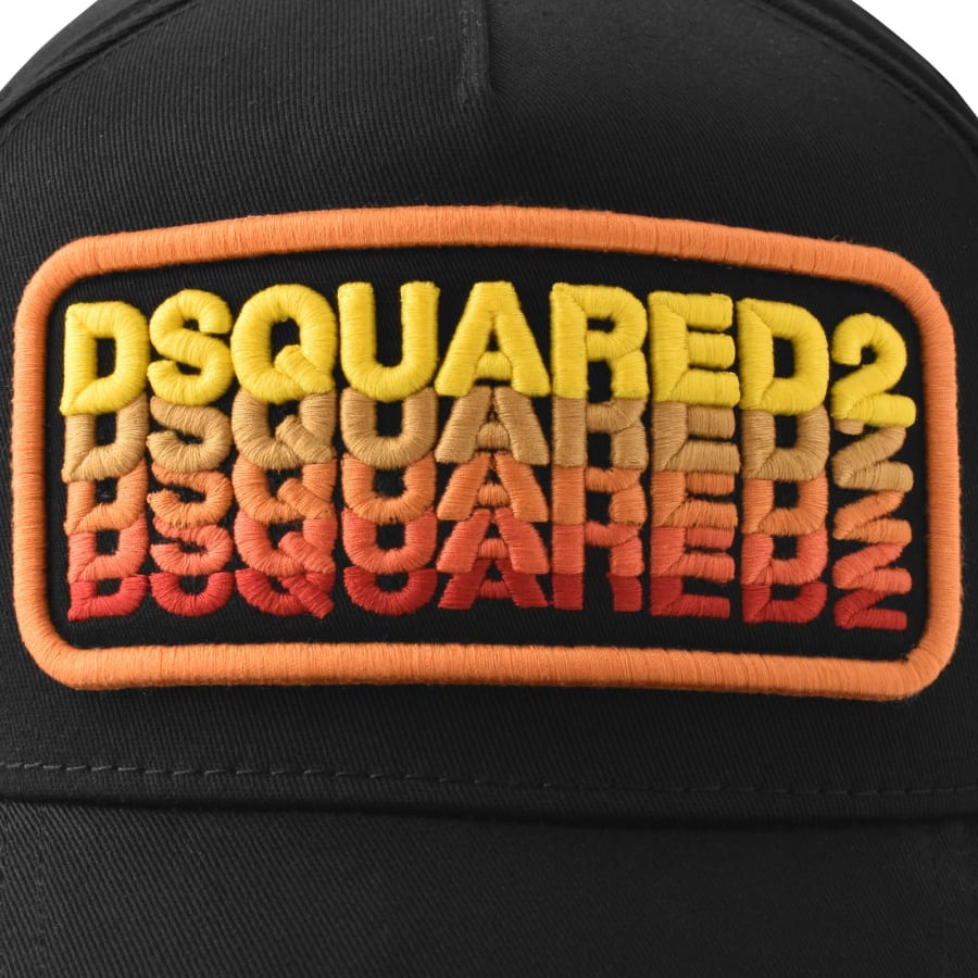 Image number 4 for DSQUARED2 Patch Baseball Cap Black