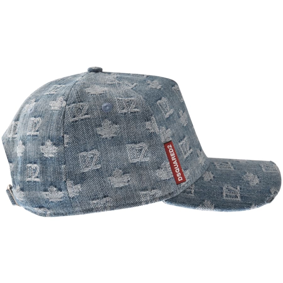Image number 2 for DSQUARED2 Denim Baseball Cap Blue