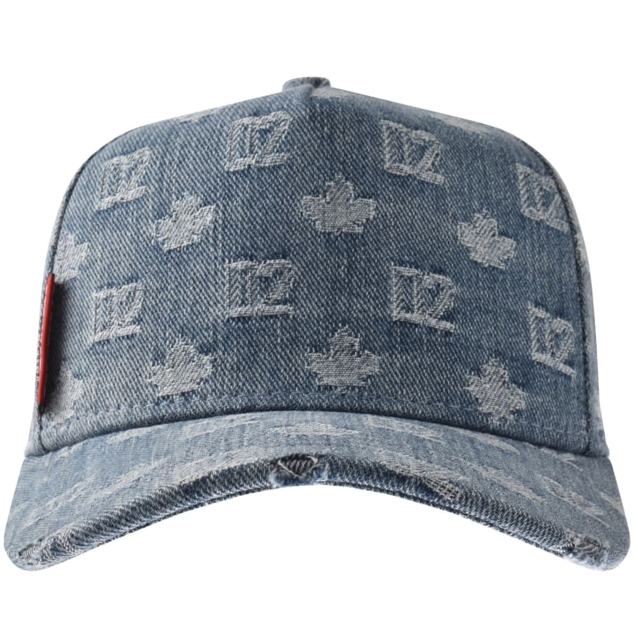 Image number 1 for DSQUARED2 Denim Baseball Cap Blue
