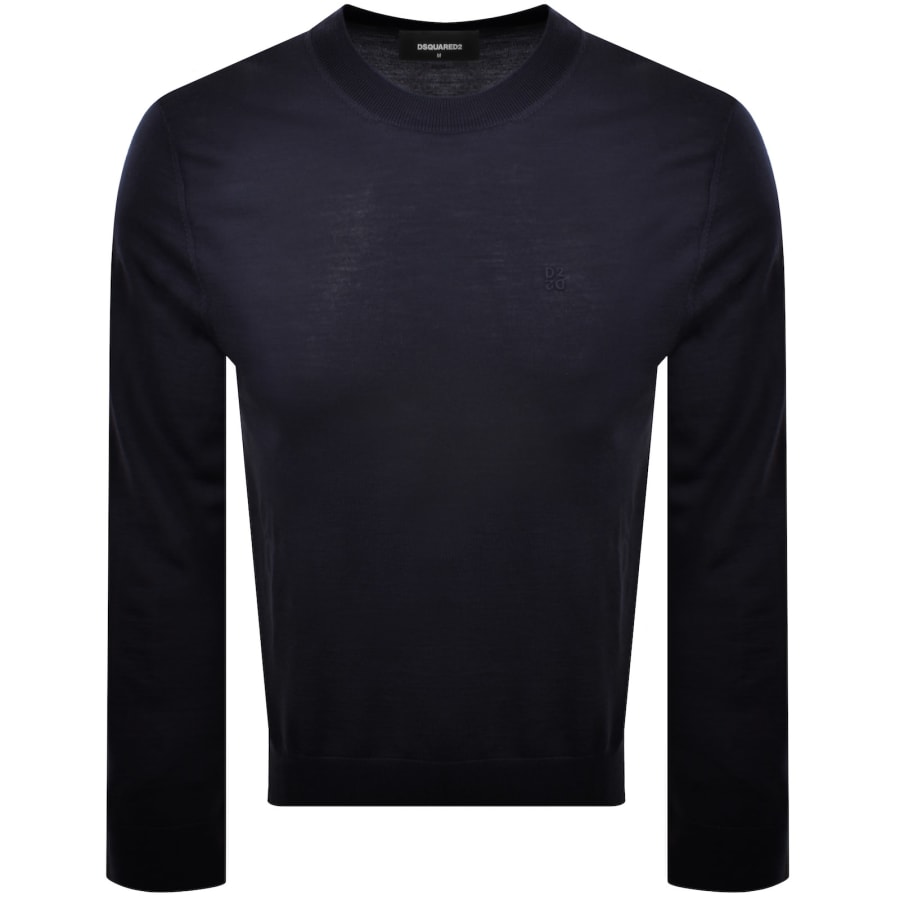 Image number 1 for DSQUARED2 Crew Neck Knit Jumper Navy