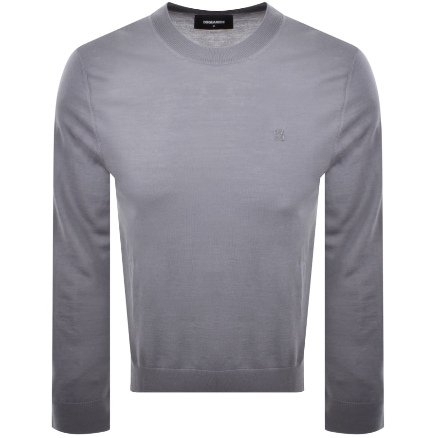 Image number 1 for DSQUARED2 Crew Neck Knit Jumper Grey