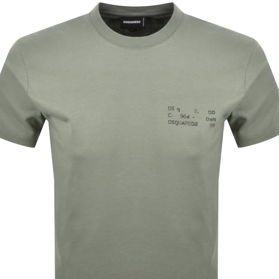 Image number 2 for DSQUARED2 Cool Fit T Shirt Green
