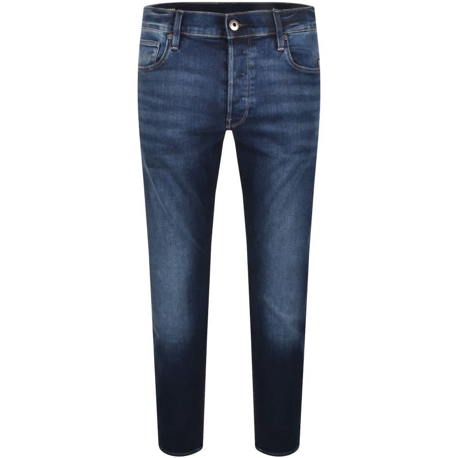 Image number 2 for G-Star 3301 Slim Fit Jeans Dark Wash Blue