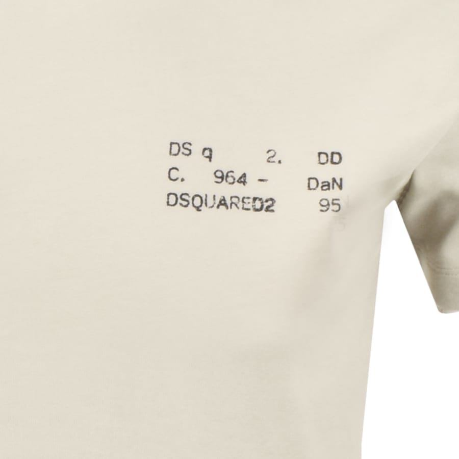 Image number 3 for DSQUARED2 Cool Fit T Shirt Cream