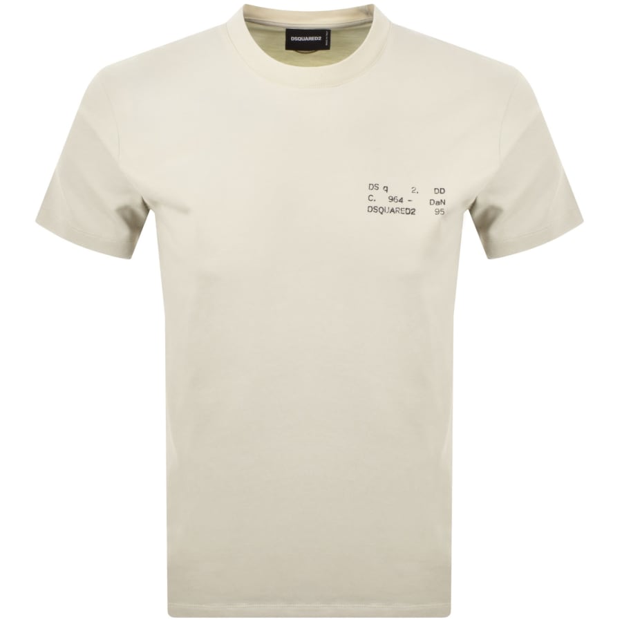 Image number 1 for DSQUARED2 Cool Fit T Shirt Cream