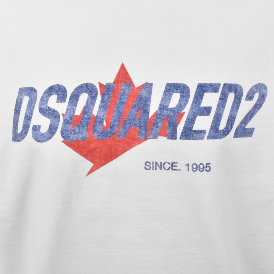 Image number 3 for DSQUARED2 Logo Hoodie White