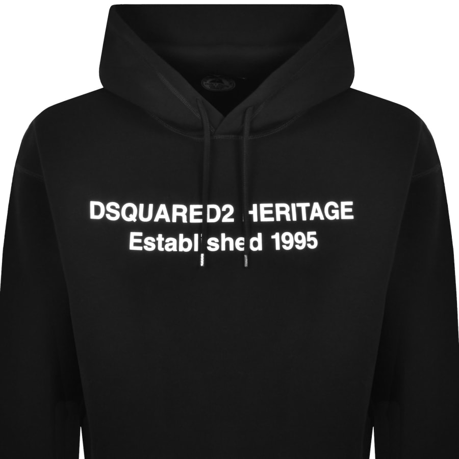Image number 2 for DSQUARED2 Logo Hoodie Black