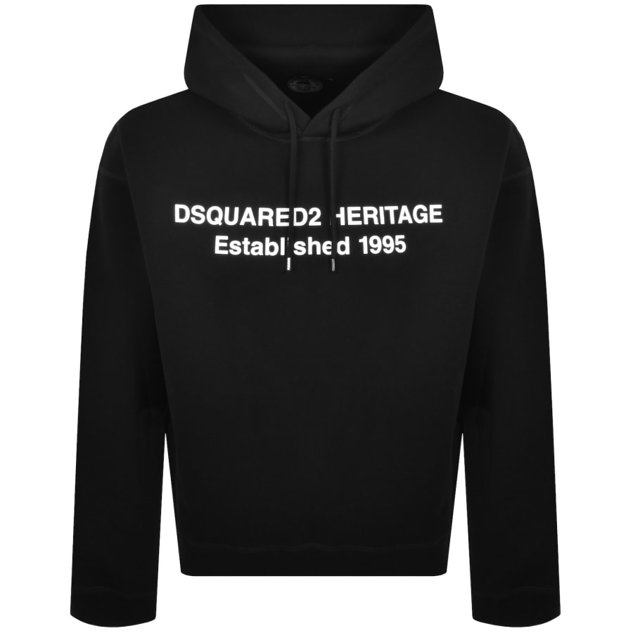 Image number 1 for DSQUARED2 Logo Hoodie Black